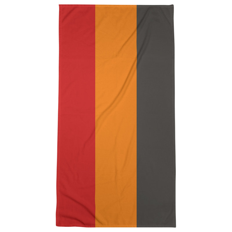 Microfiber Bath Towel, Tennessee Red Football Red/Orange/Graphite