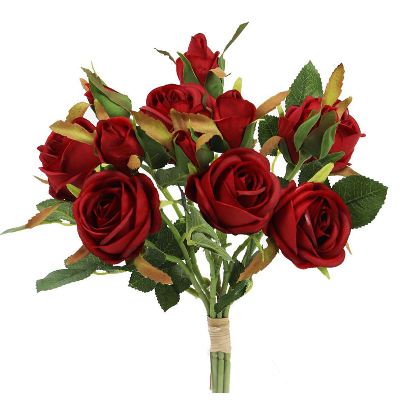 Bouquet de roses, fleur artificielle, Rouge