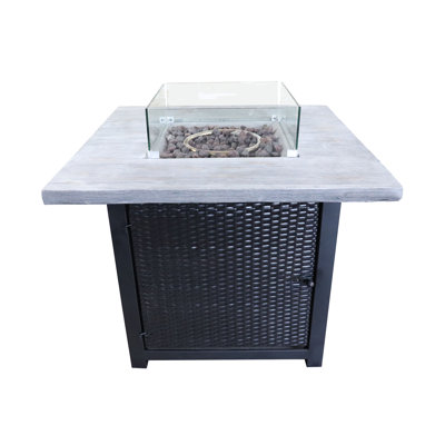 Hook Square Concrete Propane Smokeless Fire Pit
