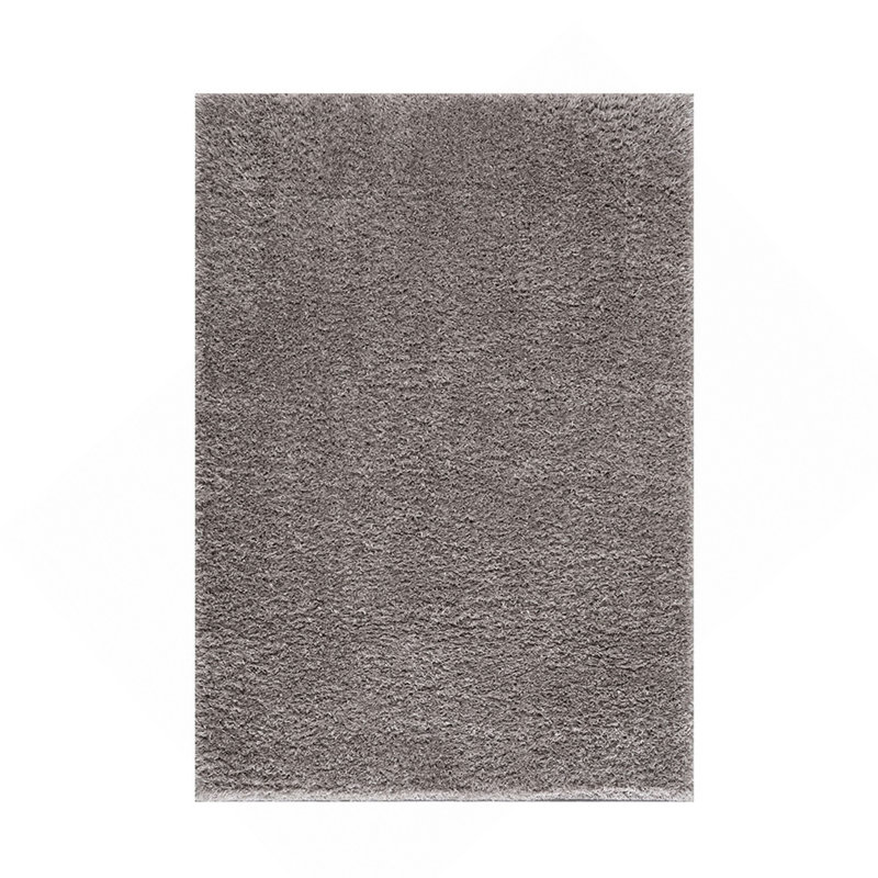 Soft Polyester Shag Area Rug, Rectangle 6'6" x 9'