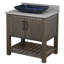 Meuble-lavabo de 30 po avec comptoir et lavabo en quartz gris orage, quincaillerie et miroir en bronze huilé-1887284346-1887284351