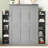 Dannen Murphy Bed with LED Lights and Adjustable Shelves-584802789-579354315