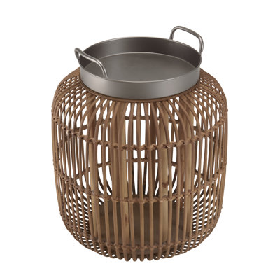 Seguis Tray Top Drum End Table