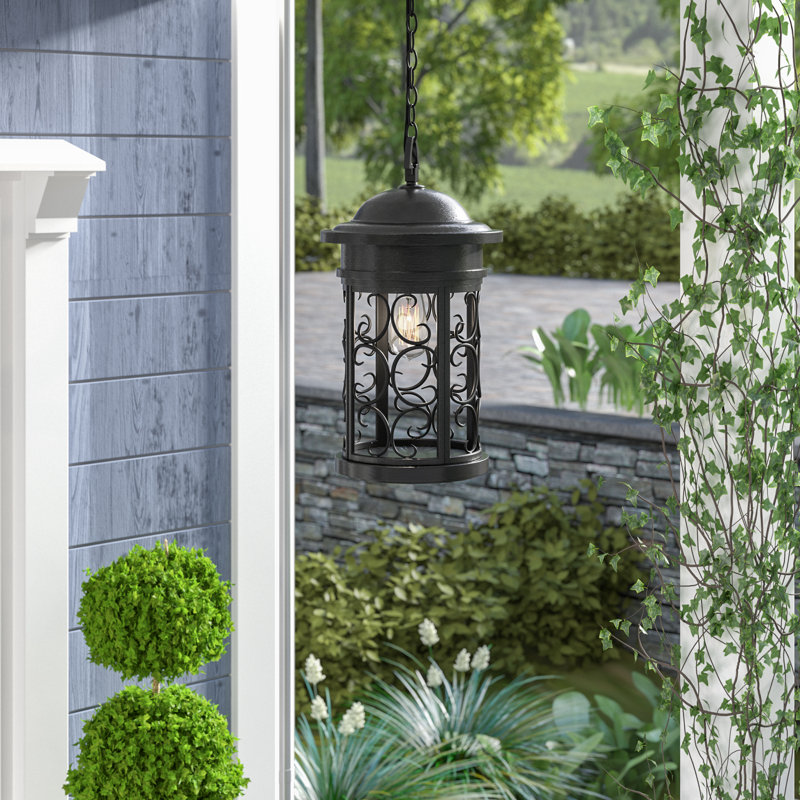 Vickey Outdoor Hanging Lantern, Oil Rubbed Bronze