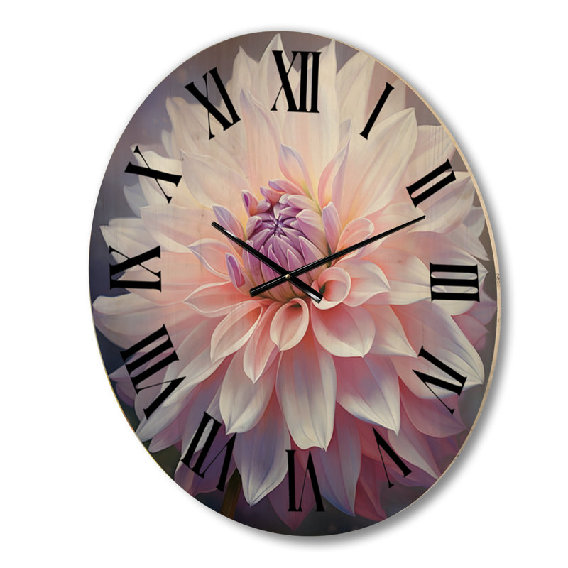 Horloge murale en bois massif Anycia, Petit