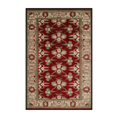 Machine Washable Art Deco Brown Area Rug