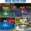 Paquet de 2 fontaines de piscine flottantes solaires avec modes jour et nuit - 6 lumières, énergie solaire sans facture d'électricité, pour piscines creusées / hors terre / gonflables, étang, bain d'oiseaux, étanche IP68, cadeau de piscine d'été 2026 amélioré
