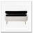 Faux Fur Flip Top Storage Bench with Gold Legs-1722685835