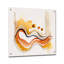 «Burnt Orange Waves Abstract III», art mural abstrait en minimalisme-1640354577