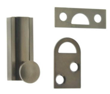 Solid Brass Surface Bolt, Antique Nickel