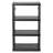 Gracious Living 4 Shelf Fixed Height Medium Duty Storage Unit, Black (4 Pack)