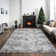 Rectangle Antonije Machine Made Shag Polyester Area Rug in Grey