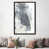 Toile avec cadre gris foncé est en rupture de stock