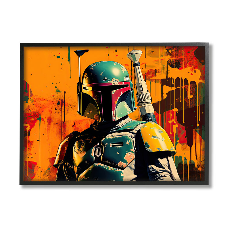 Ba-980-Sci-fi Pop Urban Style encadré sur bois par Birch & Ink, Giclée encadrée noir minuit, H 24 po x l 30 po x P 1,5 po