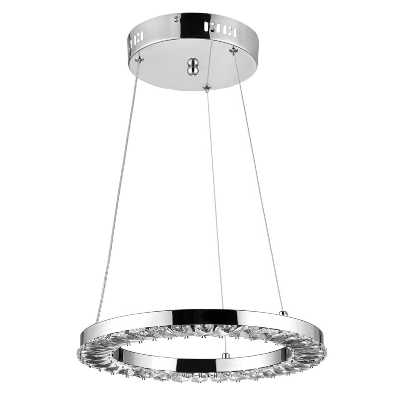 Luminaire suspendu géométrique unique à 1 lumière Allesandra