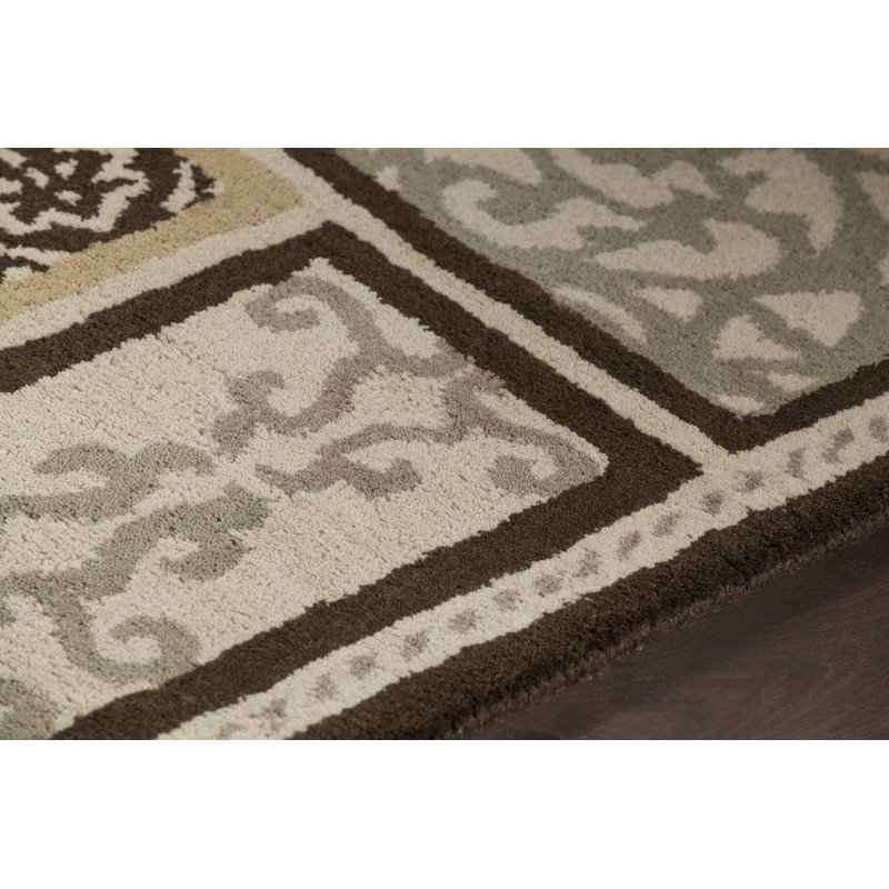 Tapis brun / brun clair Abbeville, 5 pi x 7 pi