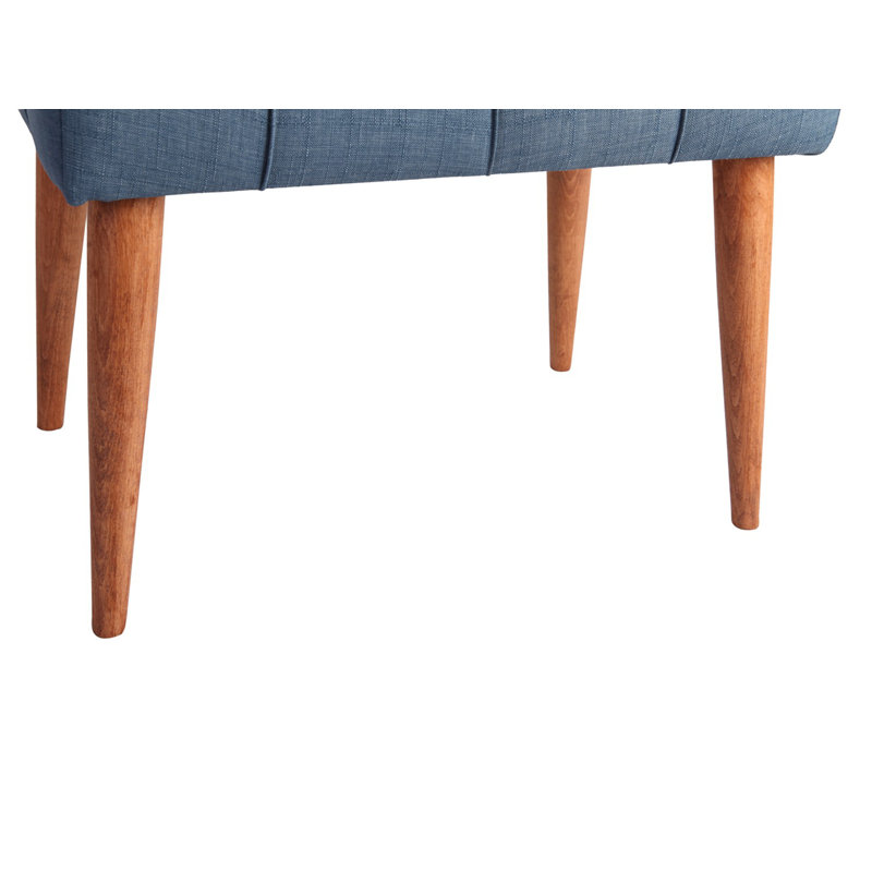 Odle 58Cm Wide Rectangle Footstool Ottoman, Saxe Blue