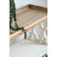 35.5"X14"X32" Console Table Shelf Tray, Distressed White Natural Wood, Elegant And Functional Office Storage 35.5" X 14" 32" French Country Tray Console, &