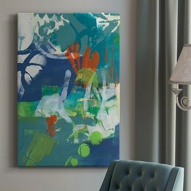 " Tropical Graphics I ", 27" H x 18" W x 1" D