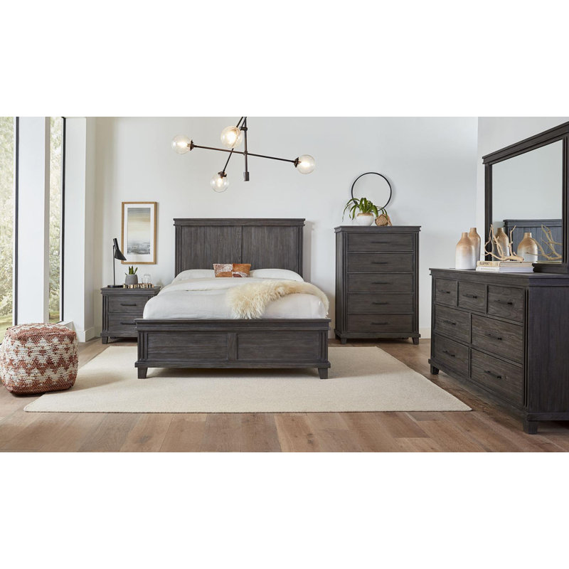 Loys Solid Wood Platform Bed, Full/Double