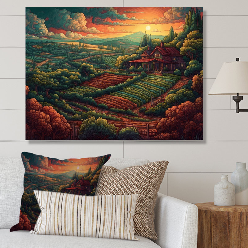Shavano Cottage In The Valley I sur impression sur toile, H 12 po x l 20 po x P 1 po, Toile tendue