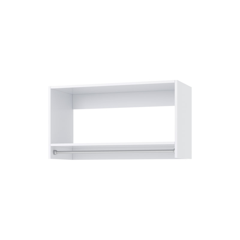 Tall Hanging Unit in White, 18" H x 33"  W x 14" D