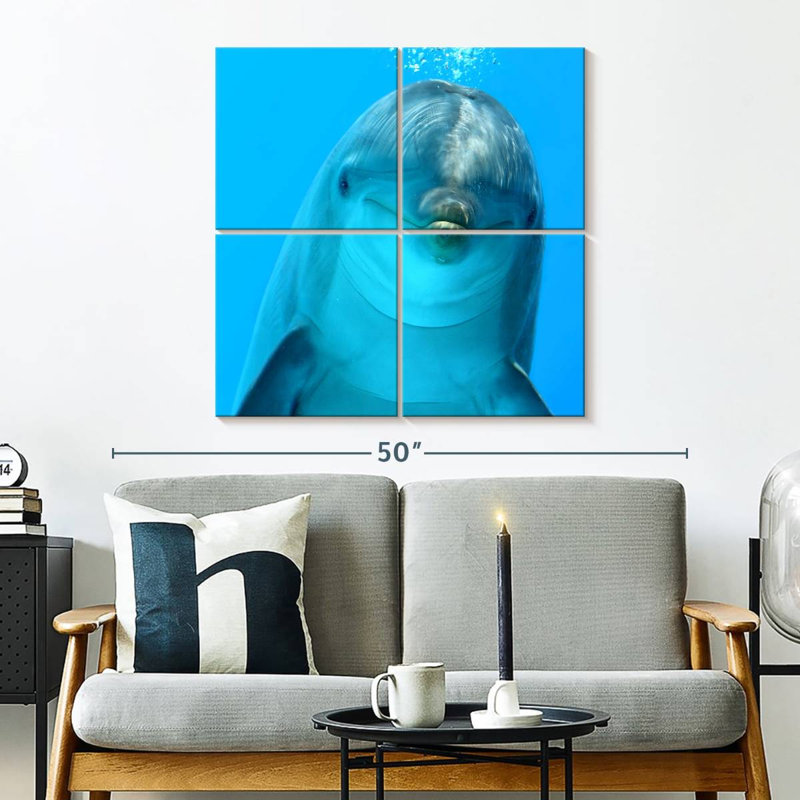 Brampt Dolphin Encounter, 32" H x 32" W