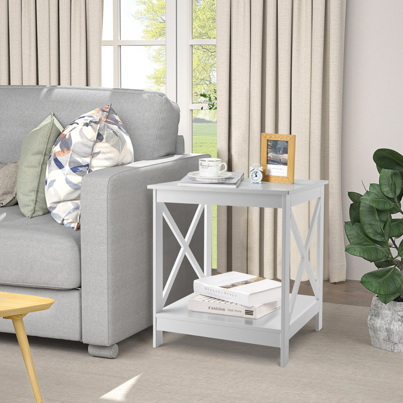 Ensemble de 2 tables de bout avec table de bout et table de bout Breakwater Bay, Blanc