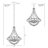 26" 6-Light Modern Rustic Foyer Chandelier, Wood Style Metal Frame, Black Accents + Smoked Birch Wood-1103751699