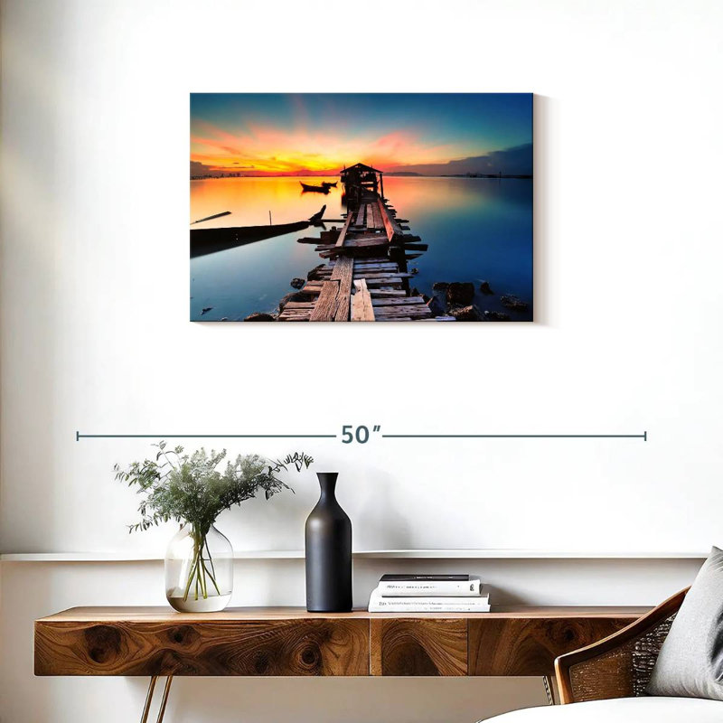 Aletra Jelutong Penang Fishing Pier, 20" H x 30" W