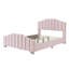 Ensemble de chambre à coucher 3 pièces avec lit plateforme tapissier en velours et 2 tables de chevet à trois tiroirs-1928645971-1928645970