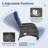 Valierius Outdoor Chaise Lounge Chair Adjustable 6-Position With Soft Cushions, Waterproof PE Wicker & Durable Metal Frame - Ideal For Poolside, Patio & Deck Relaxation-1082034763