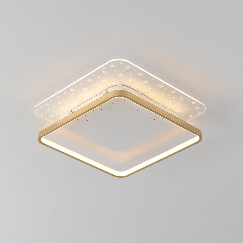 Elrita 2-Heads Square LED Flush Mount Light Kit