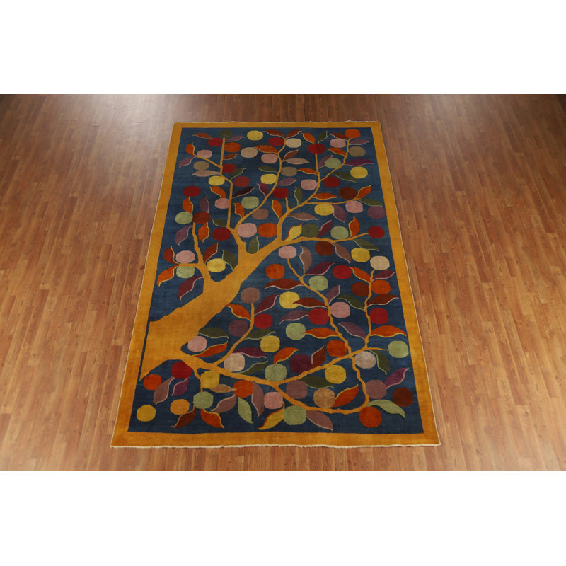 Tapis chinois antique Art Deco 7 x 11