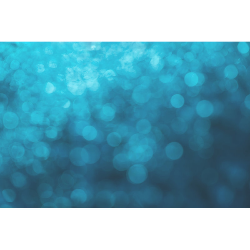 Abstract Blue Bokeh by Kiatipol - Wrapped Canvas Print, 30cm H x 46cm W