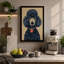 Dignified Poodle Portrait Modern - Wrapped Canvas-2141227608-2141227614