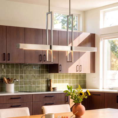 Saedi 3-Light Dimmable LED Kitchen Island Pendant