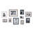 Solid + Manufactured Wood Beveled Picture Frame - Set of 10 with Mat-1917513369