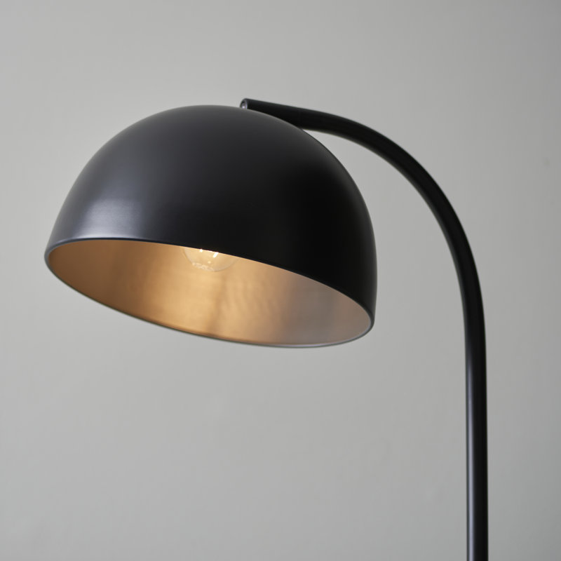 Gursevak 150.5cm Matt Black Arched Floor Lamp