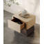 Table de chevet à personnalité en bois massif, rangement à la mode, armoire de rangement légère de luxe.