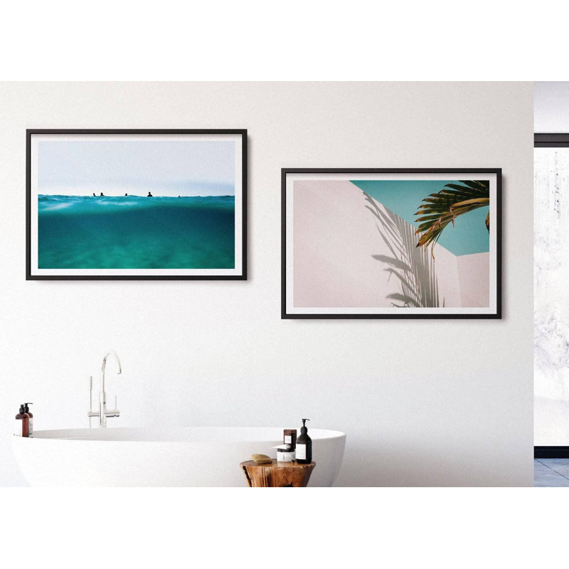 "Ombre d'été", H 14 po x l 18 po, Impression encadrée sans passe-partout, Blanc