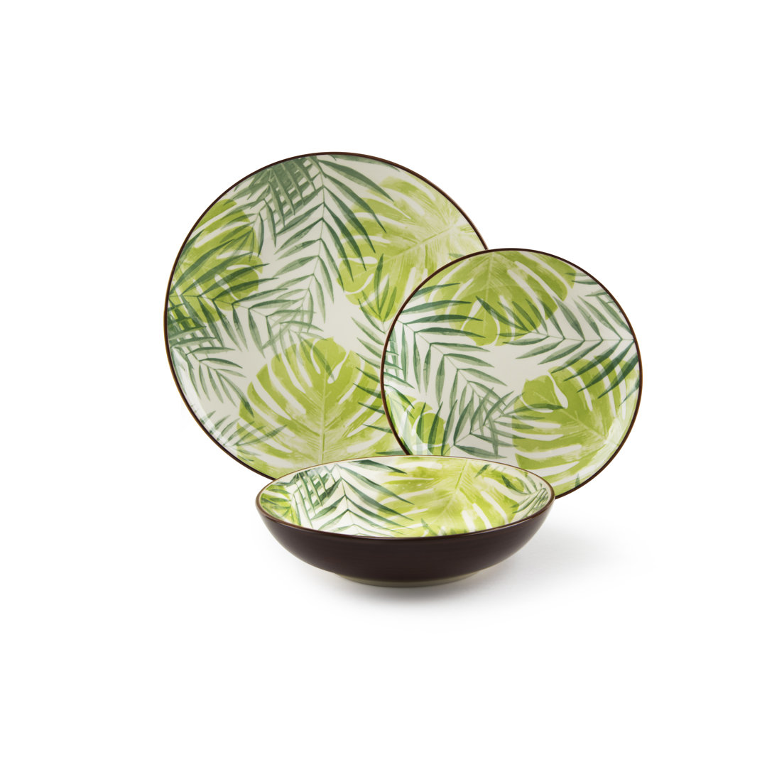 Panama Piece Stoneware Dinnerware Set - Service for 6