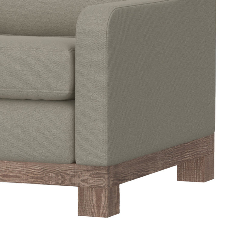 Fauteuil large de 31,75 po Giralda Casoni, Tissu amande 151