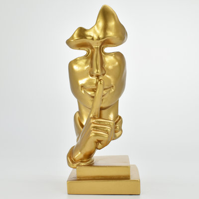 Sculpture Adam & Friends Home Silence Is Golden | 1 pièce