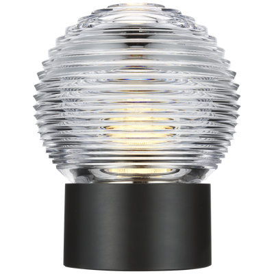 Waterford Circon 7" Rechargeable Accent Lamp  with Clear Crystal