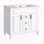 Ensemble de meuble-lavabo 36 po avec armoire à miroir et 2 portes à fermeture douce-56156958
