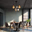 Almaden 5 - Light Black Bulb Pendant