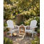 Ensemble de 2 chaises de patio en bois massif pour l'extérieur-131529379