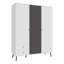HARLLSON 3 Door Manufactured Wood Wardrobe-389929146