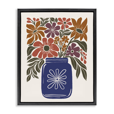  "Boho Blossoms Vase", art mural par Loni Harris